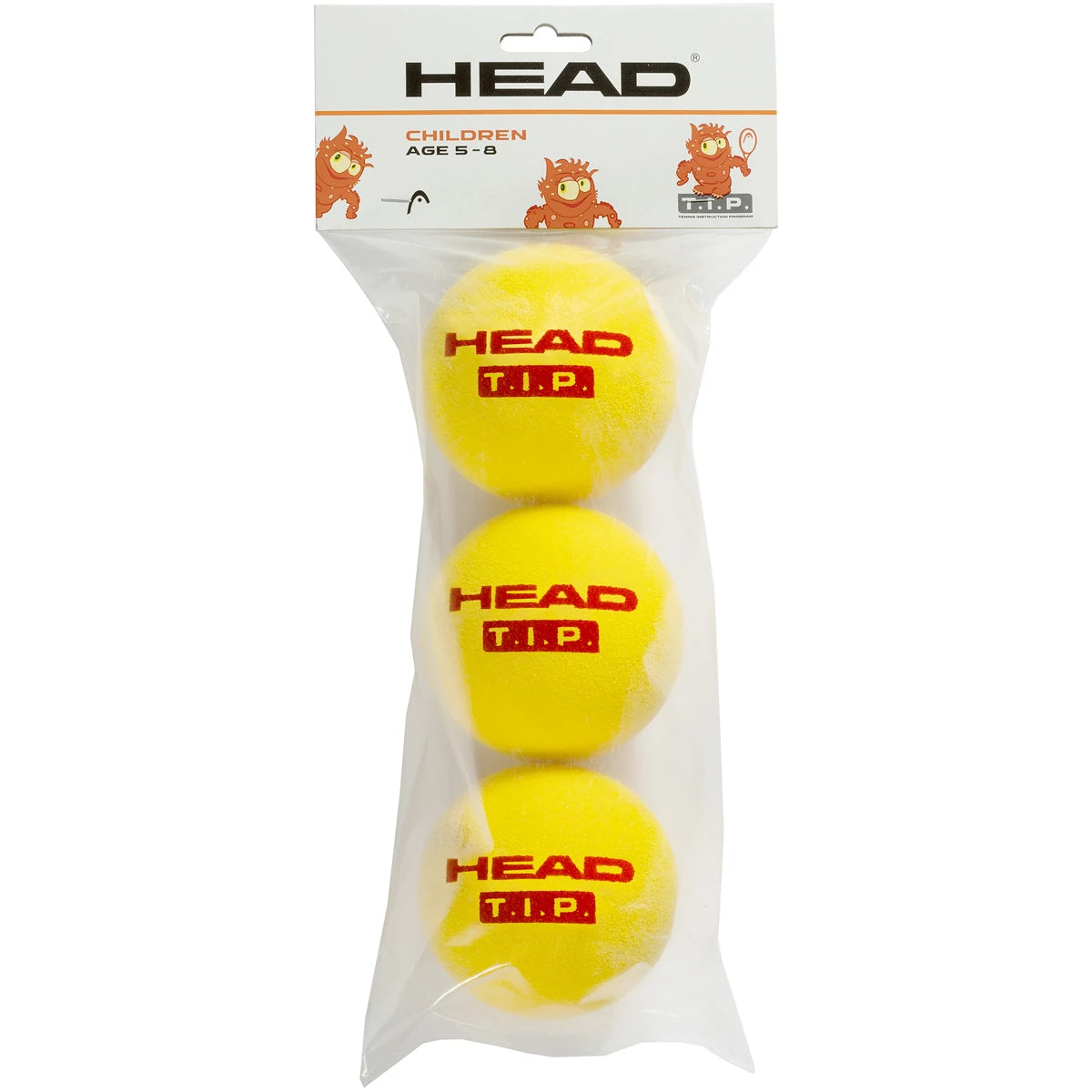 Beutel mit 3 Head Tip Foam Schaumstoffbällen Rot
