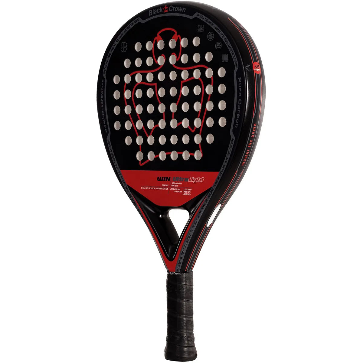 Padelschläger Black Crown Win Ultra Light