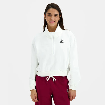 Sweat Le Coq Sportif Damen Heritage 1/2 Zip